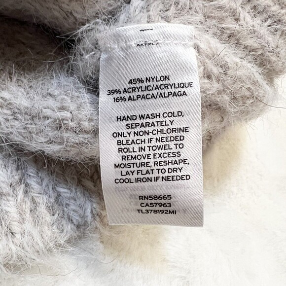 Leith Alpaca Blend Cardigan Eyelash Knit Sz Small - Picture 7 of 10